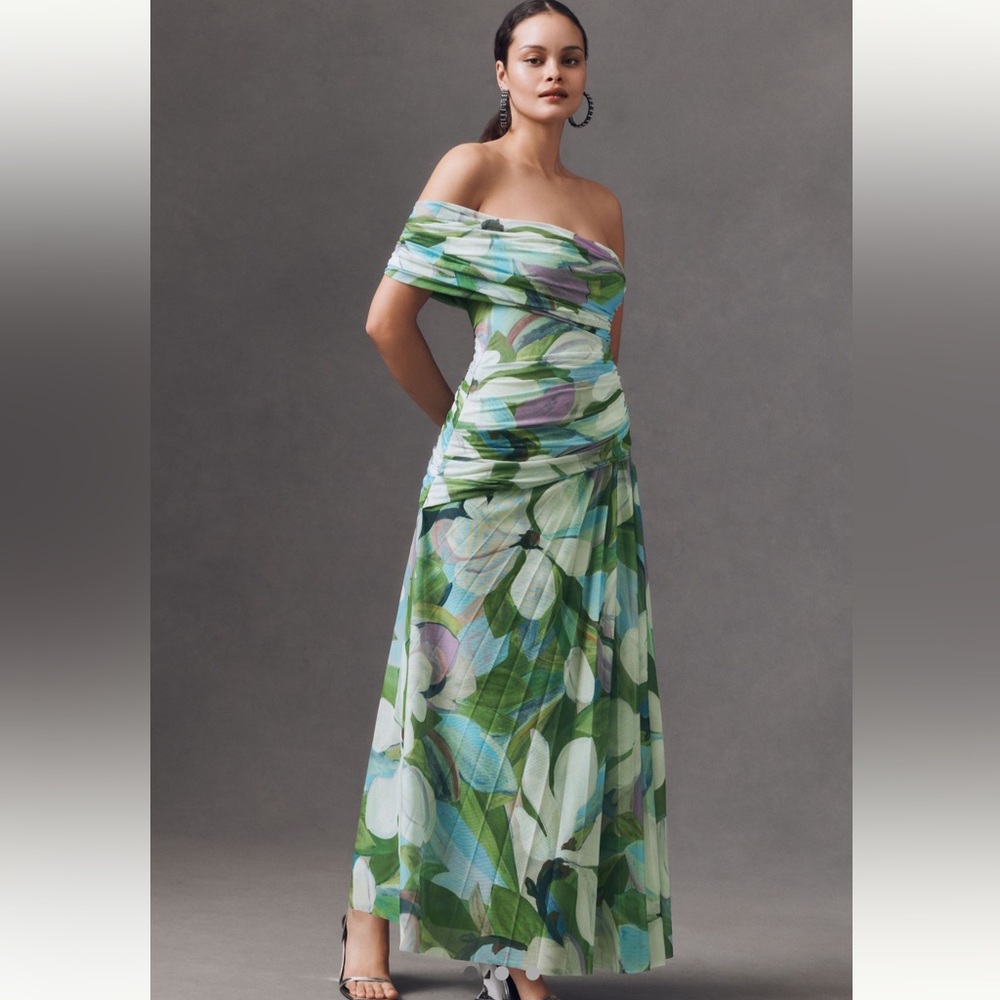 Acler Richdore Off the shoulder Draped maxi dress